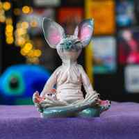 Фигурка Сфинкс розово-серый