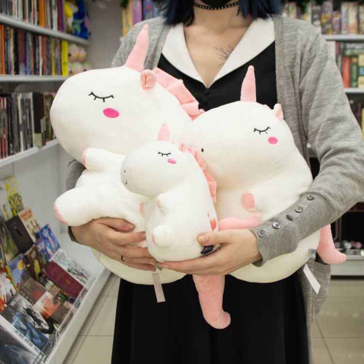 Мягкая игрушка Единорог белый малый (20 см)