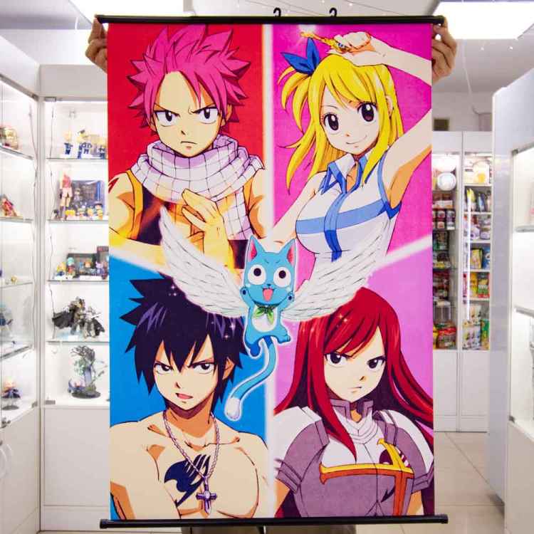 Постер текстильный Fairy Tail: Много персонажей
