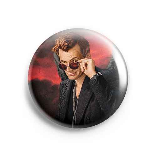 Значок Good Omens: Кроули и очки