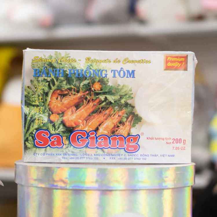 Чипсы полуфабрикаты SA Giang со вкусом креветок 