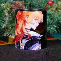 Кружка Evangelion: Аска на черном фоне