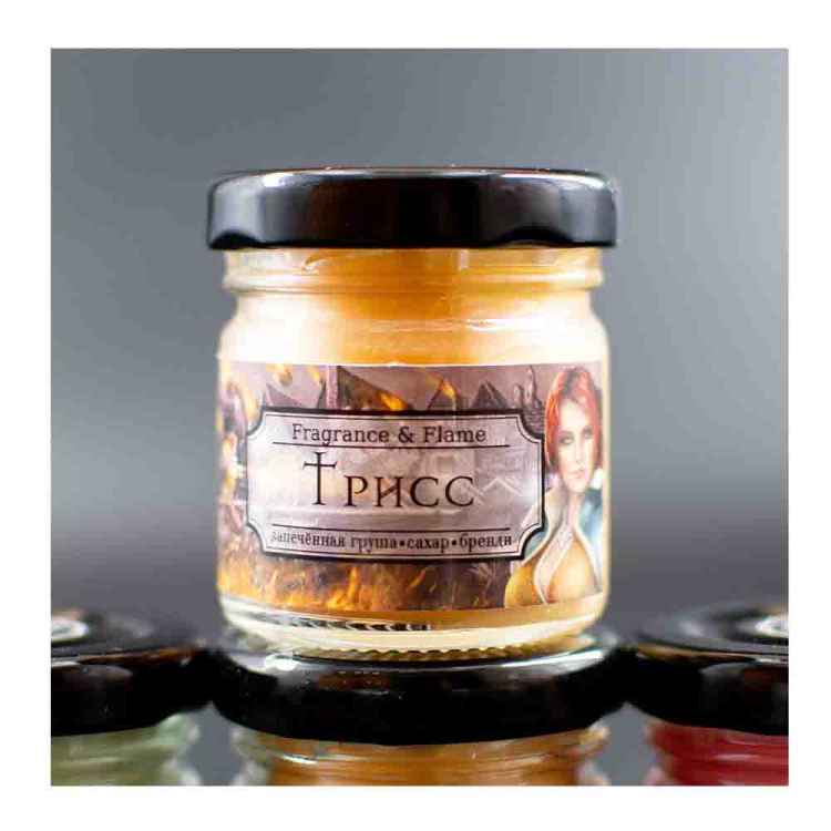Свеча в стеклянной упаковке Fragrance&Flame: Трисс (40 мл)
