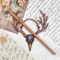 Заколка для волос "Рогатый Ворон"