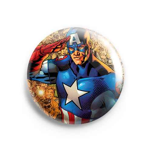 Значок Marvel: Капитан Америка