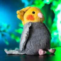 Мягкая игрушка Попугай: Серый 