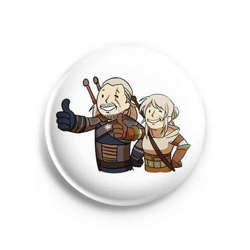 Значок The Witcher: Геральт и Цири