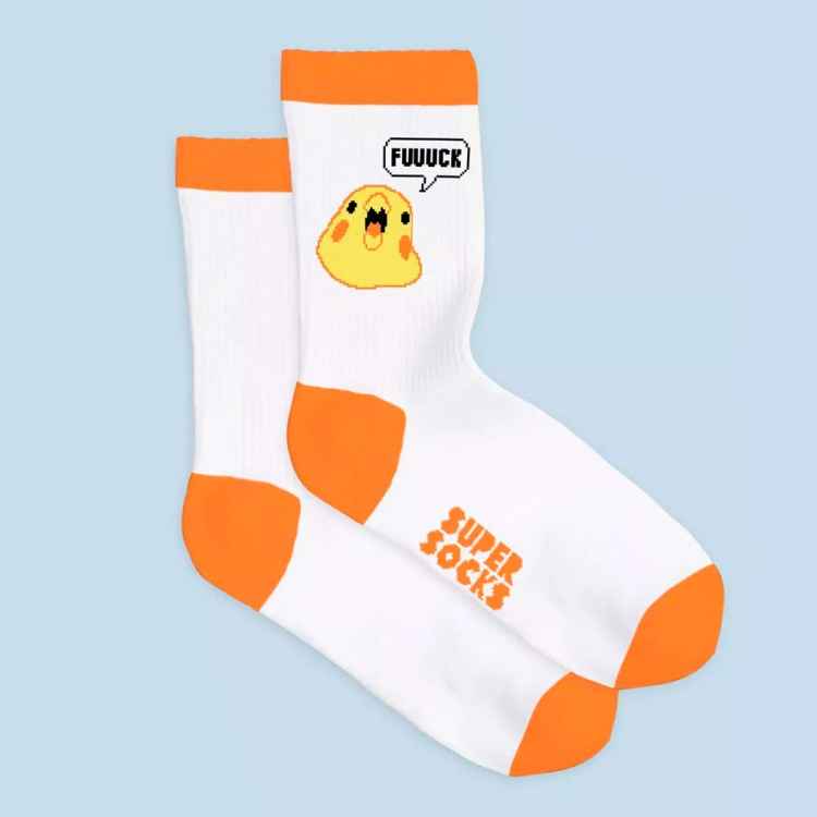 Носки SuperSocks "Попуг": Белый