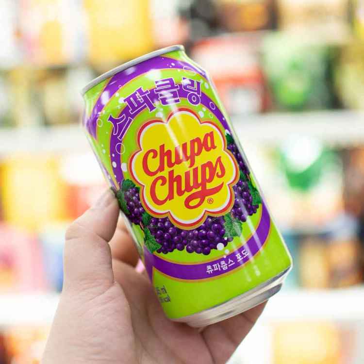Газированный напиток Chupa-Chups со вкусом винограда (345 мл)