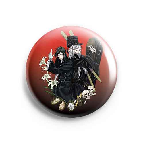 Значок Black Butler: Гробовщик и Себастьян