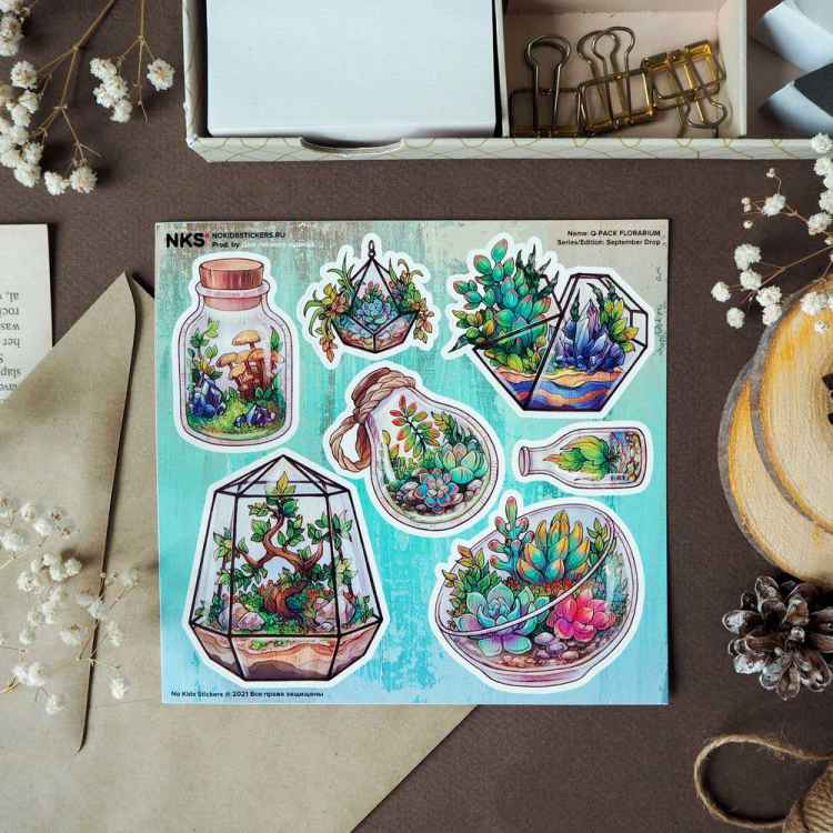 Стикерпак NKS QPACK FLORARIUM