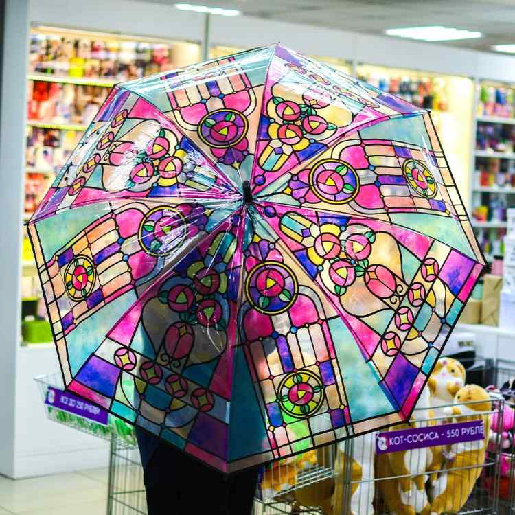 Зонт-трость Витражи