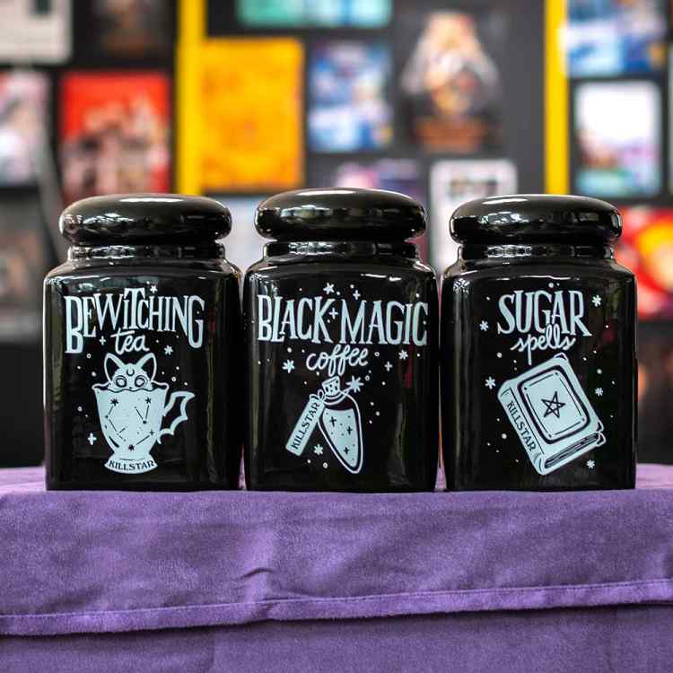 Набор банок для кухни Haunted Homeware: Sugar\ Coffee\ Tea