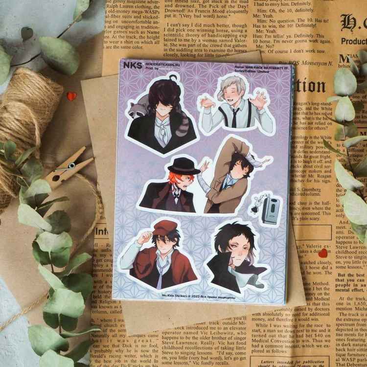 Стикерпак NKS MINI PACK BUNGOU STRAY DOGS