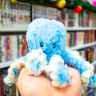 Мягкая игрушка Голубой осьминог, 18 см