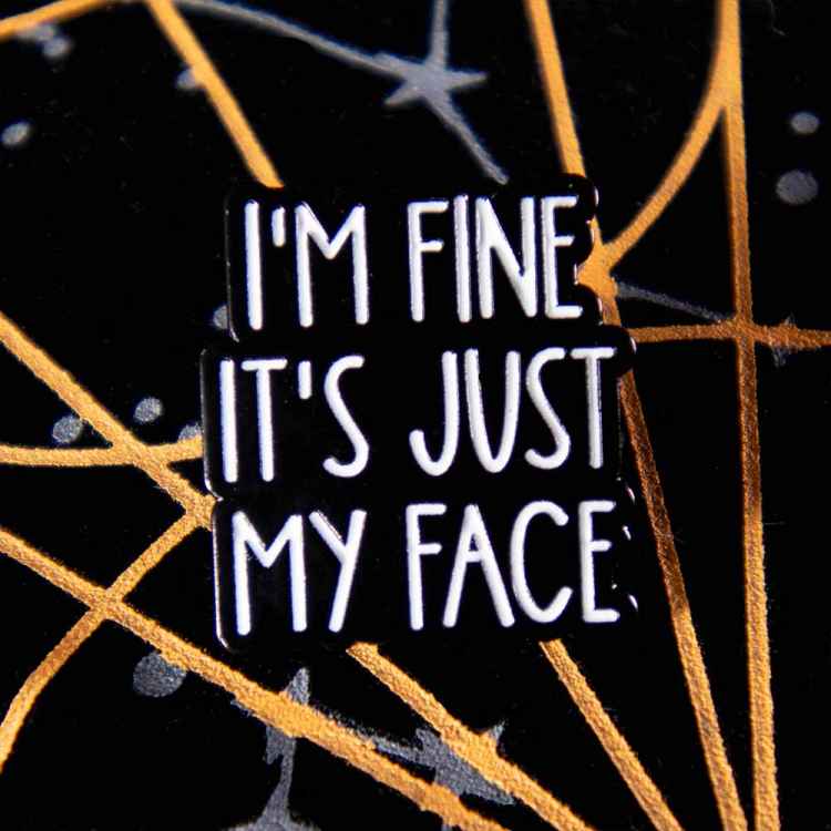 Пин Meme: im fine its just my face