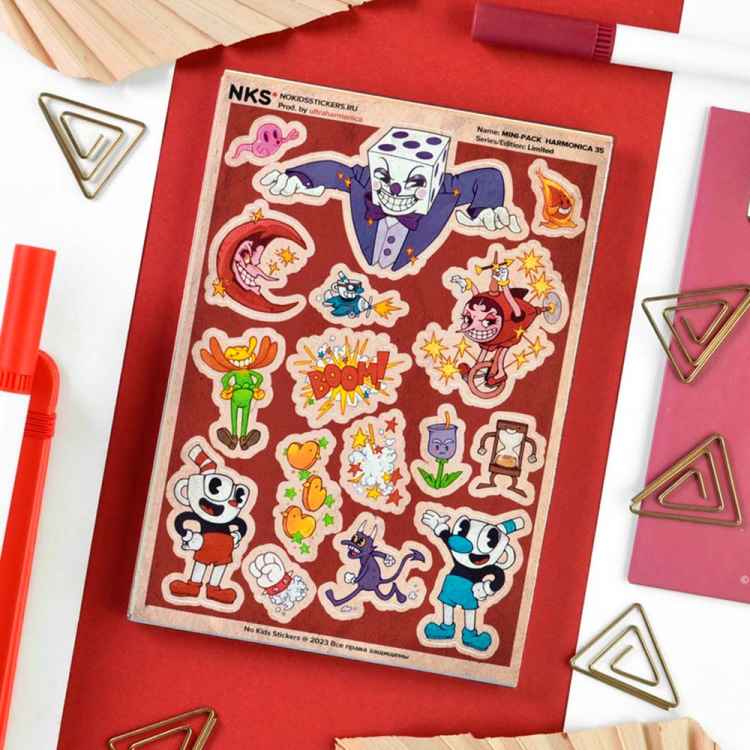 Стикерпак NKS MINI PACK CUPHEAD