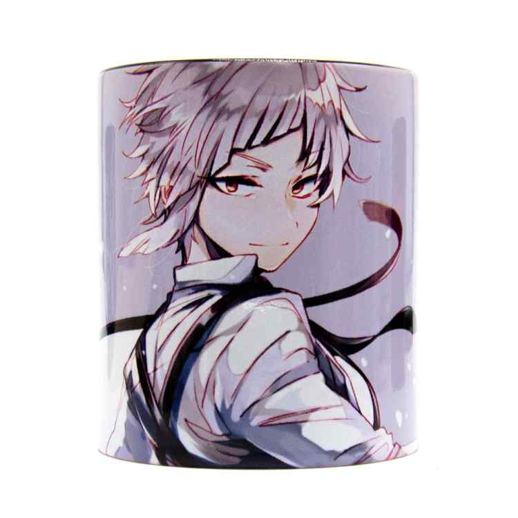 Кружка Bungou Stray Dogs: Ацуши на сером фоне