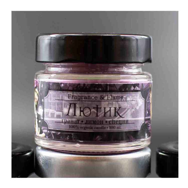 Свеча в стеклянной упаковке Fragrance&Flame: Лютик (100 мл)