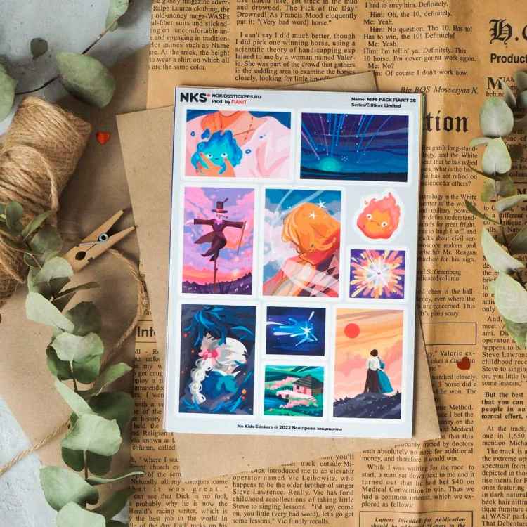 Стикерпак NKS MINI PACK HOWL’S MOVING CASTLE