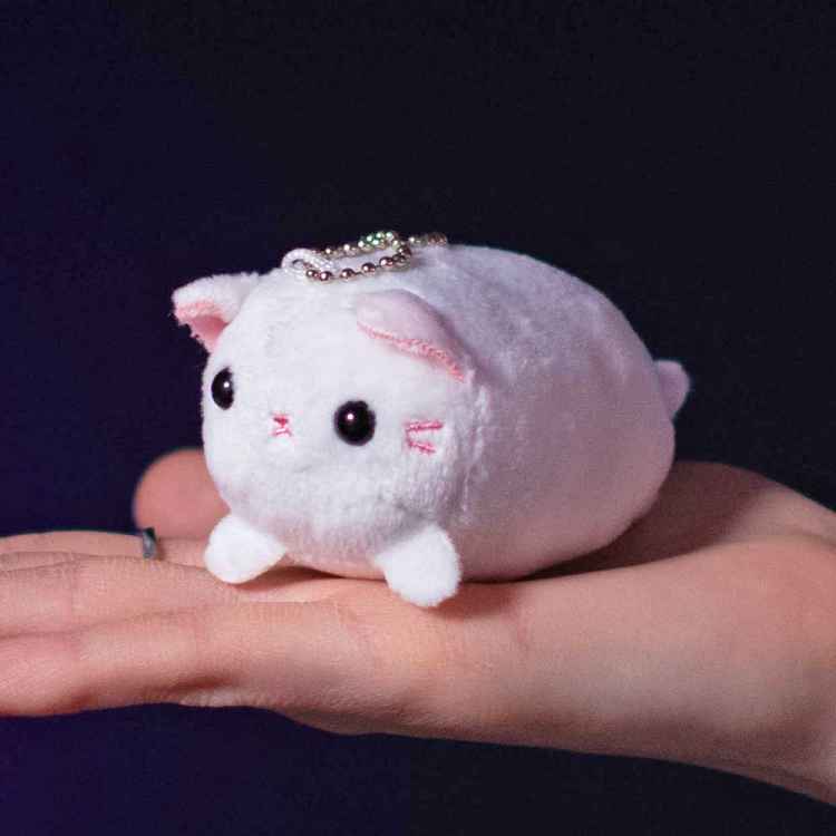 Мягкий брелок Котомялка: Белый