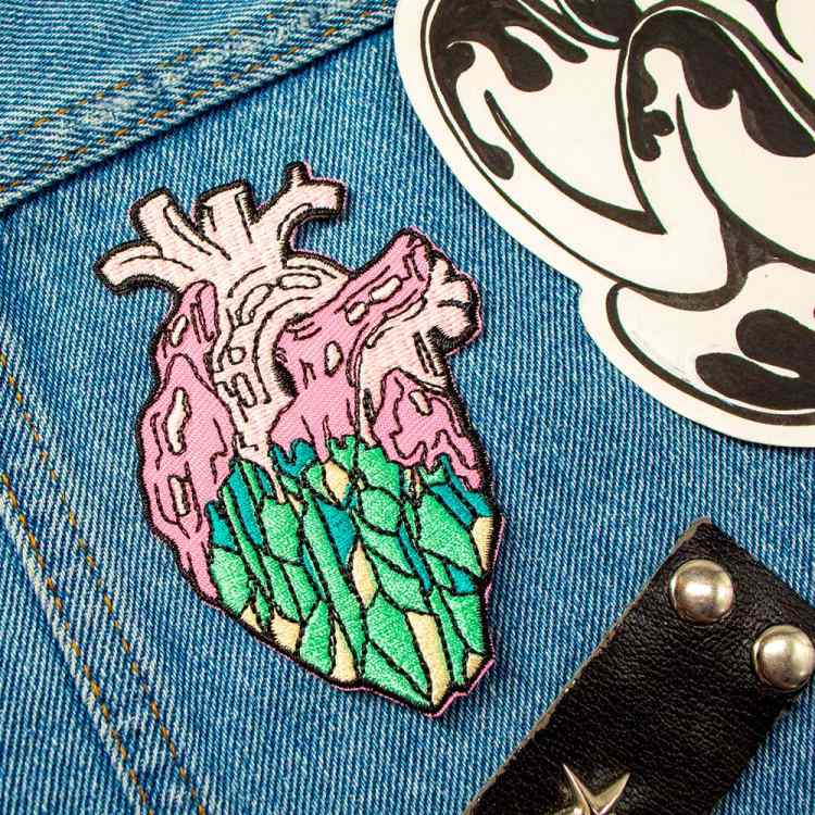 Нашивка Сердце зелёное