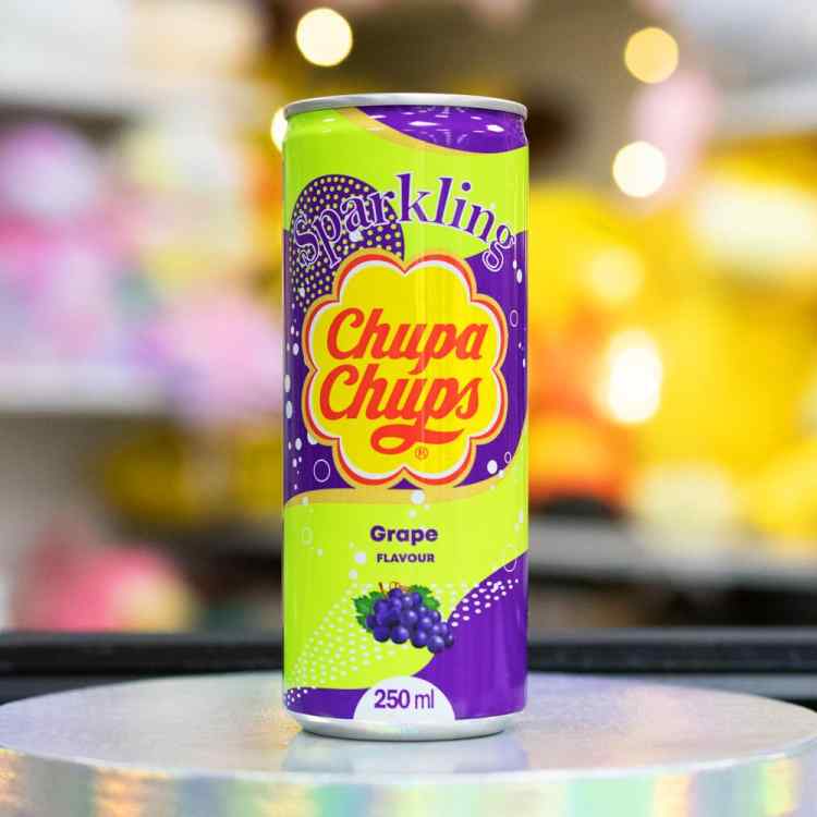 Газированный напиток Chupa-Chups со вкусом винограда (250мл)