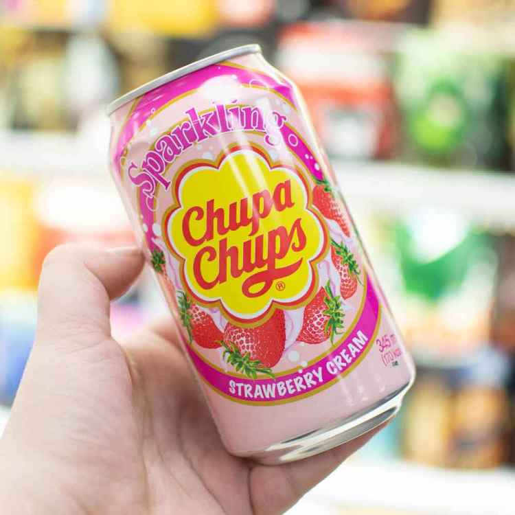 Газированный напиток Chupa-chups со вкусом клубники