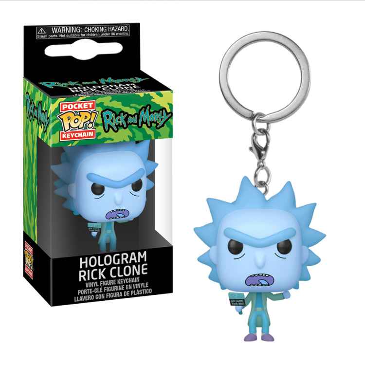 Брелок Funko POP Rick and Morty: Голографический Рик-клон