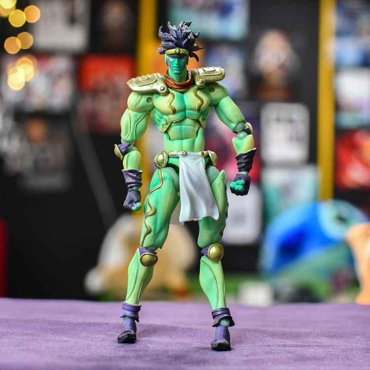 Фигурка шарнирная Medicos Entertainment: Super action statue: JoJo: Стар платинум (Зеленый)