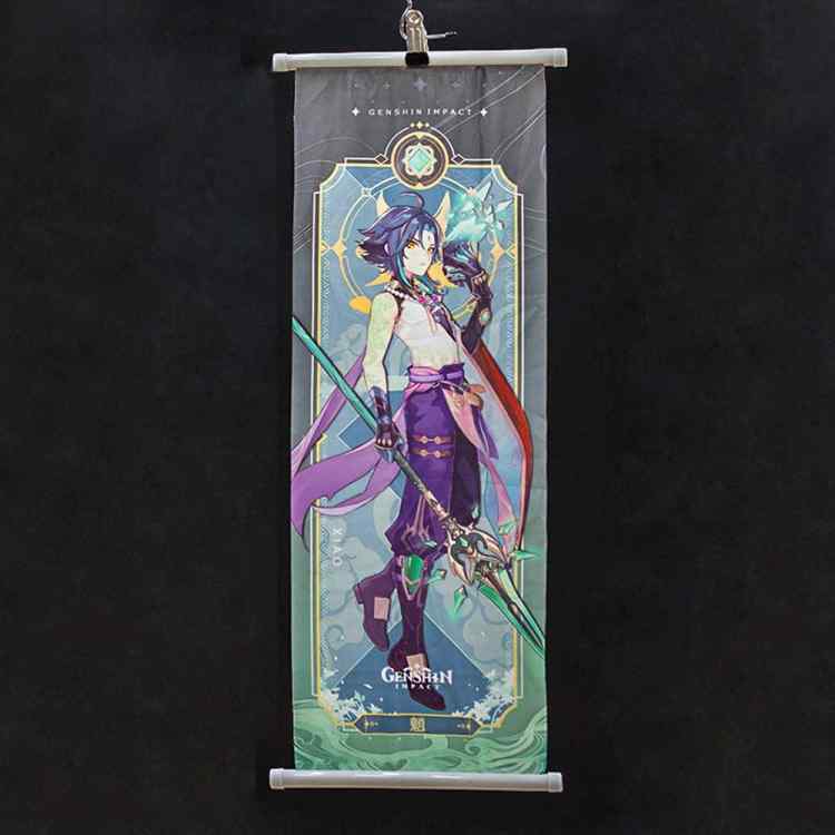 Постер текстильный  Genshin Impact: Сяо