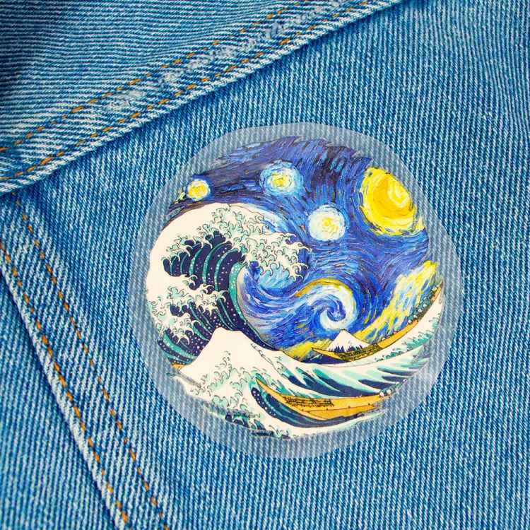 Термонаклейка: Van Gogh: Звёздная волна