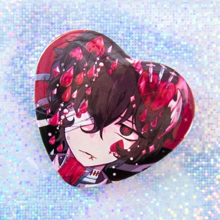 Значок сердце: Bungou Stray Dogs: Дазай
