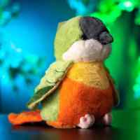 Мягкая игрушка Попугай: Зеленый