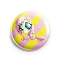 Значок My Little Pony: Friendship is Magic: Чиби Флаттершай