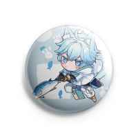 Значок Genshin Impact: Чун Юнь с рыбой