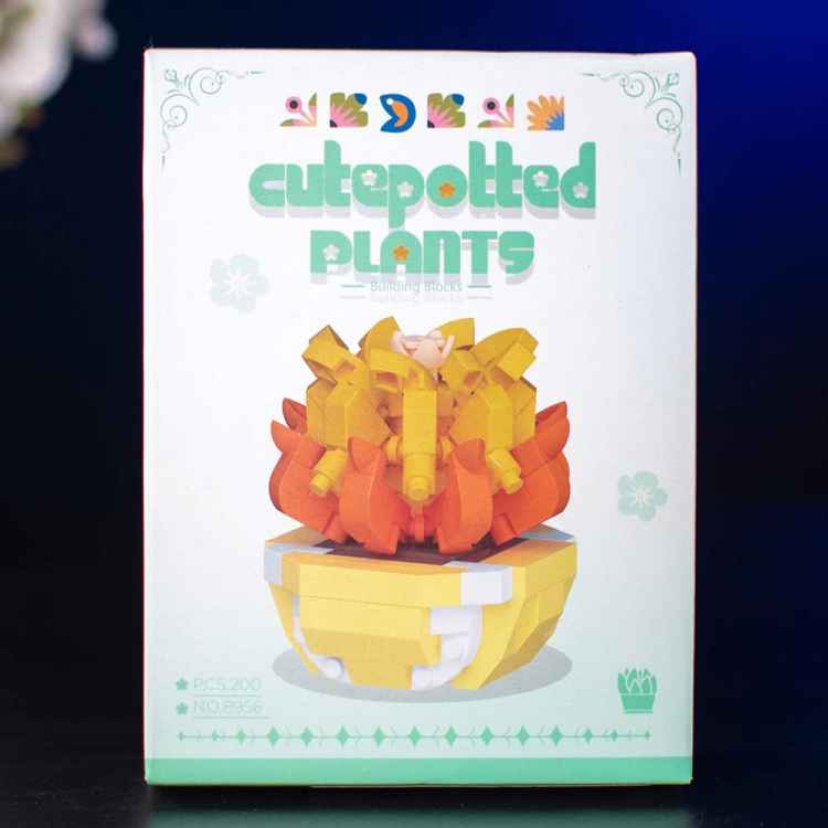 Конструктор Cutepotted Plants: Цветущий кактус #8956 