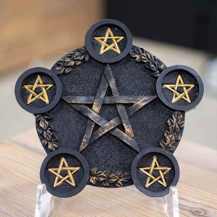 Подсвечник на пять свечей Wicca: Стихийный