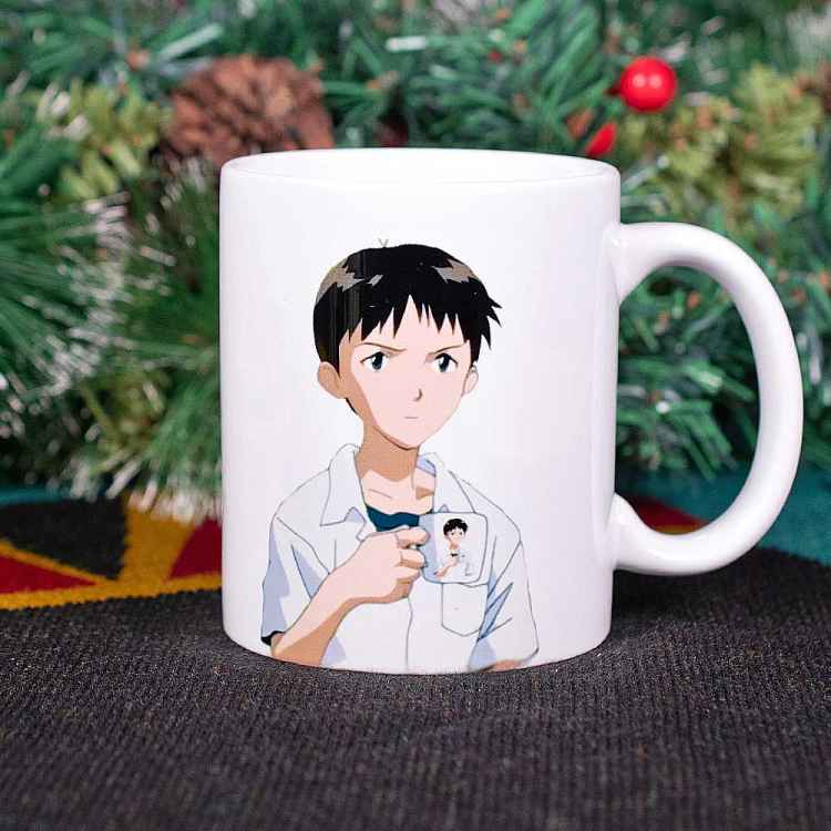 Кружка Evangelion: Синдзи с кружкой