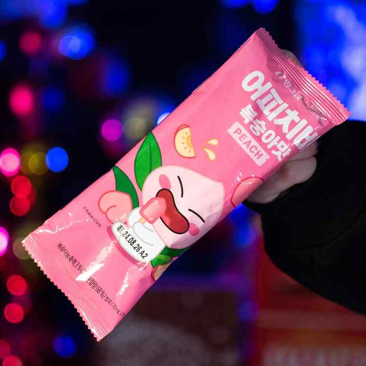 Сорбет фруктовый Binggrae Розовый: Персик Сорбет фруктовый Binggrae Розовый: Персик