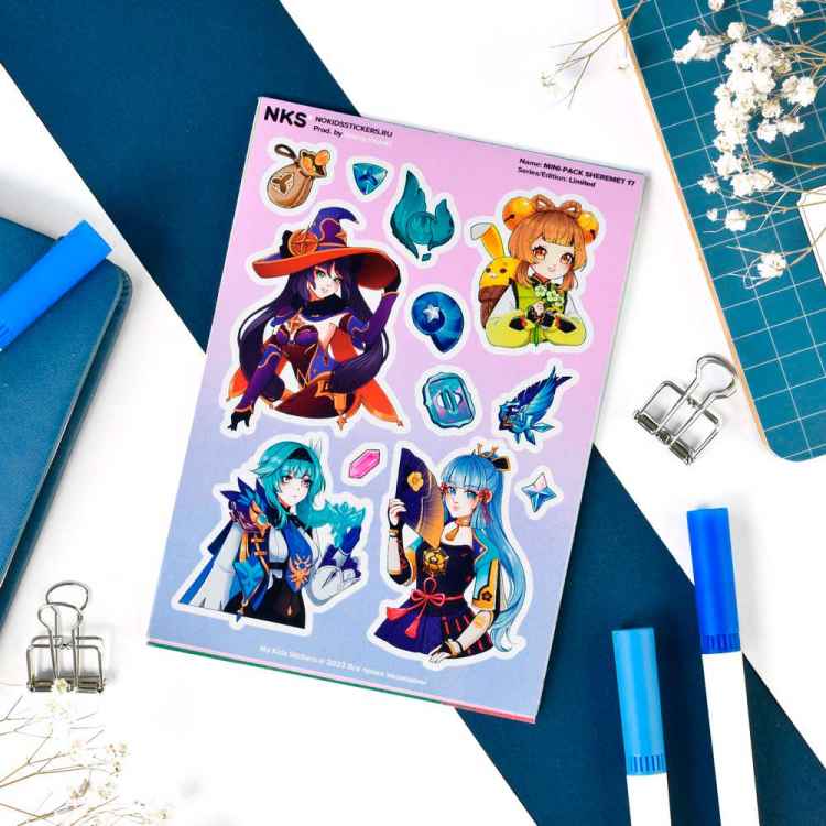 Стикерпак NKS MINI PACK GENSHIN IMPACT 2