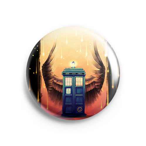 Значок Doctor Who: Тардис с крыльями