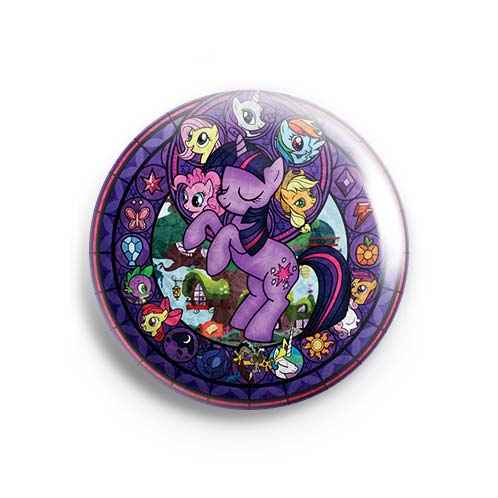 Значок My Little Pony: Friendship is Magic: Твайлайт витраж