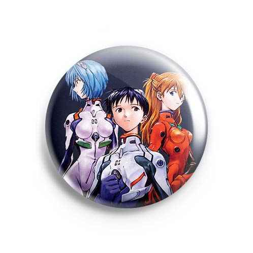 Значок Evangelion: Аянами, Синдзи и Аска