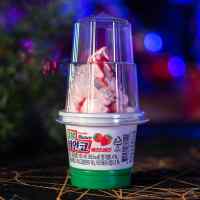 Мороженое Дабл Бьянко со вкусом малины и клубники 