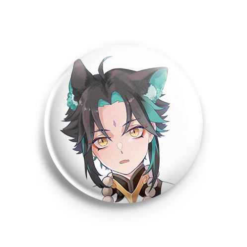 Значок Genshin impact: Сяо-котик Значок Genshin impact: Сяо-котик