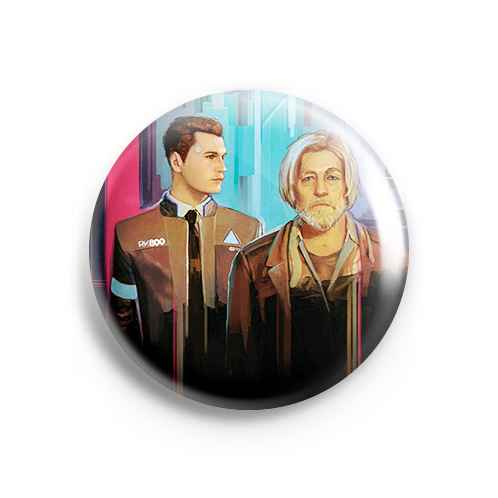 Значок Detroit: Become Human: Коннор и Хэнк