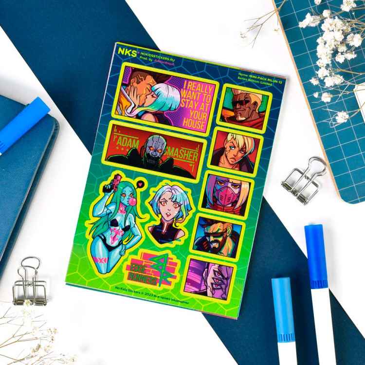 Стикерпак NKS MINI PACK CYBERPUNK EDGERUNNERS