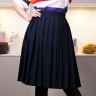 Юбка школьная: 60 см, синяя (размер S)
