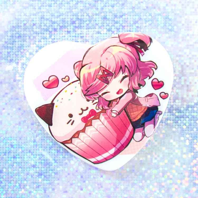 Значок сердце: Doki Doki Literature Club!: Нацуки с кексом